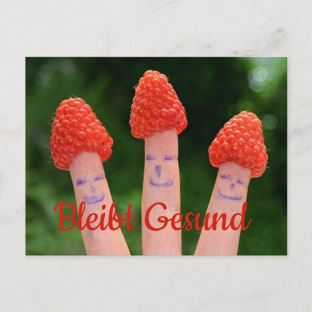 Bleibt Gesund - Postkarte (Vorderseite)