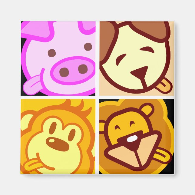 bleibt glücklich, wir alle bleibe glücklich 2 magnet (Vorne)