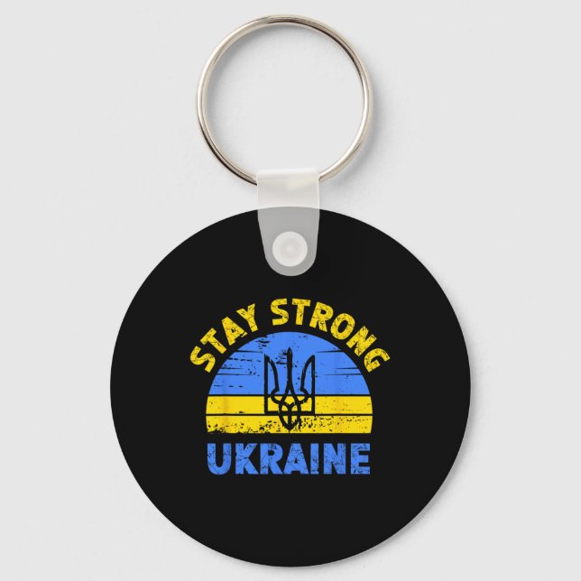 Bleibt stark Ukraine1 Schlüsselanhänger (Vorderseite)