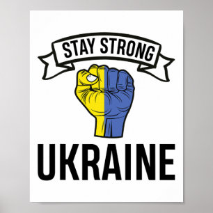 Bleibt Stark Ukraine - Frieden - Freiheit Poster