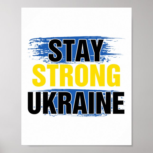 Bleibt stark Ukraine  Poster (Vorne)