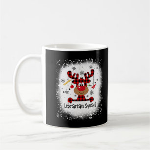 Bleiche Librarian Squad Reindeer Funny Christmas Kaffeetasse