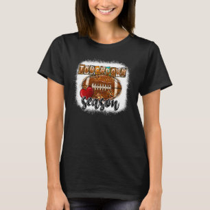 Bleiche Touchdown Saison Western Football Cowhide T-Shirt