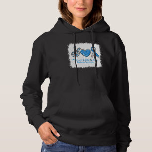 Bleichende Liebe Heilung Blauer Graustreifen Diabe Hoodie