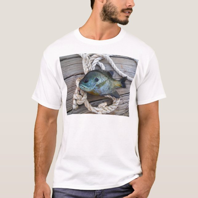 Bleichfische auf Dock und Seil T-Shirt (Vorderseite)