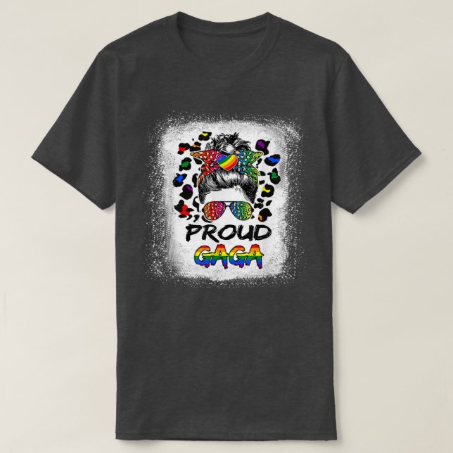 Bleichleopard Stolz Gaga LGBTQ Stolz Monat Matte T-Shirt (Design vorne)