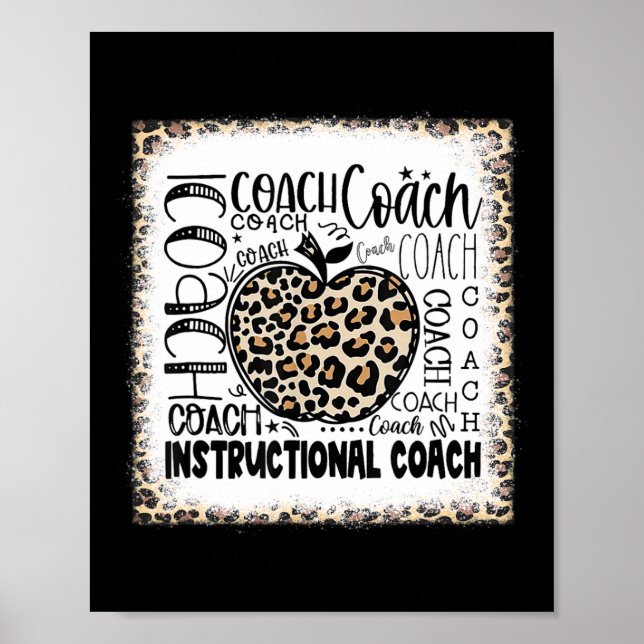 Bleichte Leopard-Gebrauchsanweisung Typografie Te Poster (Vorne)