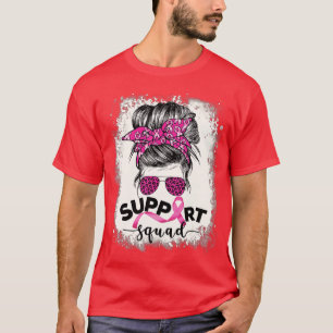 Bleichte rosa Multifunktionsleisten-Unterstützung  T-Shirt