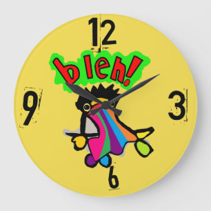 Bleichuhr erbrechen Regenbogen Große Wanduhr