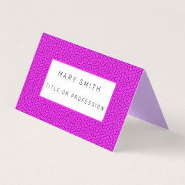 Bleiglas Pink Visitenkarten