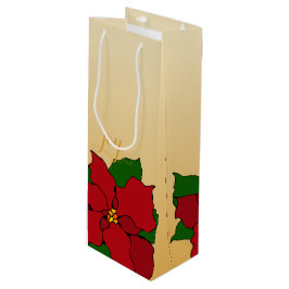 Bleiglas-Poinsettia Geschenktüte Für Weinflaschen