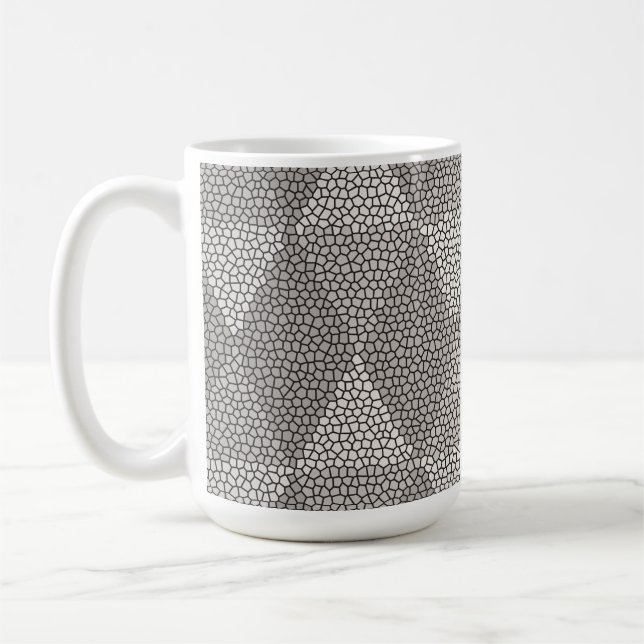 Bleiglas Silber Diamantmuster Kaffeetasse (Links)
