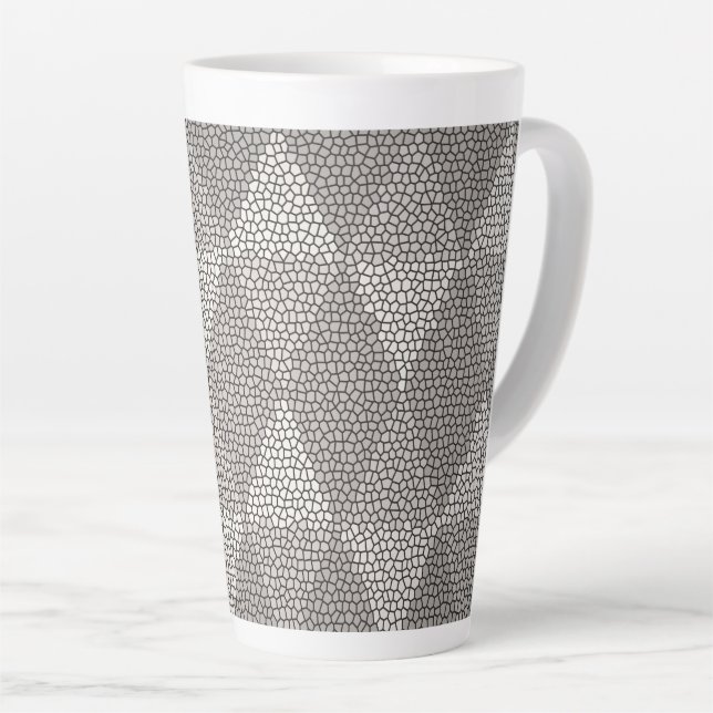 Bleiglas-Silber-Diamantmuster Milchtasse (Rechte Ecke)