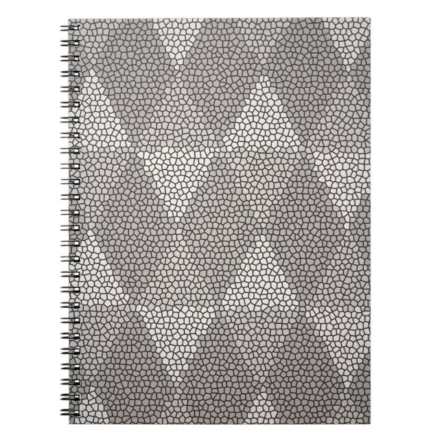 Bleiglas Silber Diamantmuster Notizblock (Vorderseite)