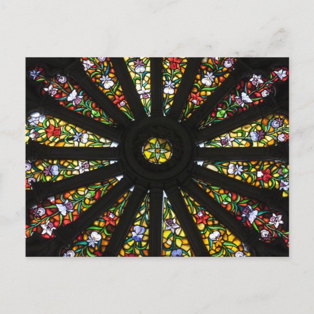 Bleiglasdetail Postkarte (Vorderseite)