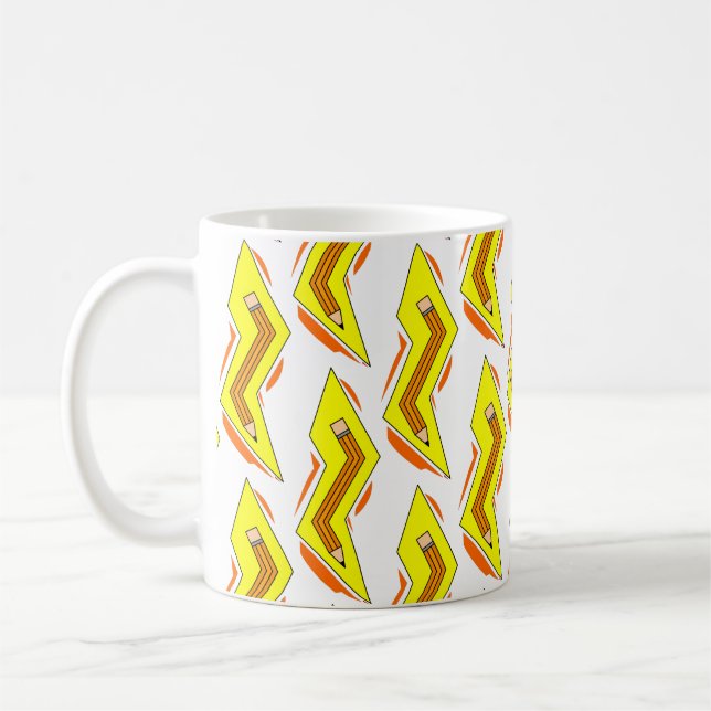Bleistift-Blitzschlag Kaffeetasse (Links)