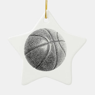 Bleistift-Effekt Basketball Keramikornament
