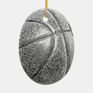 Bleistift-Effekt Basketball Keramikornament