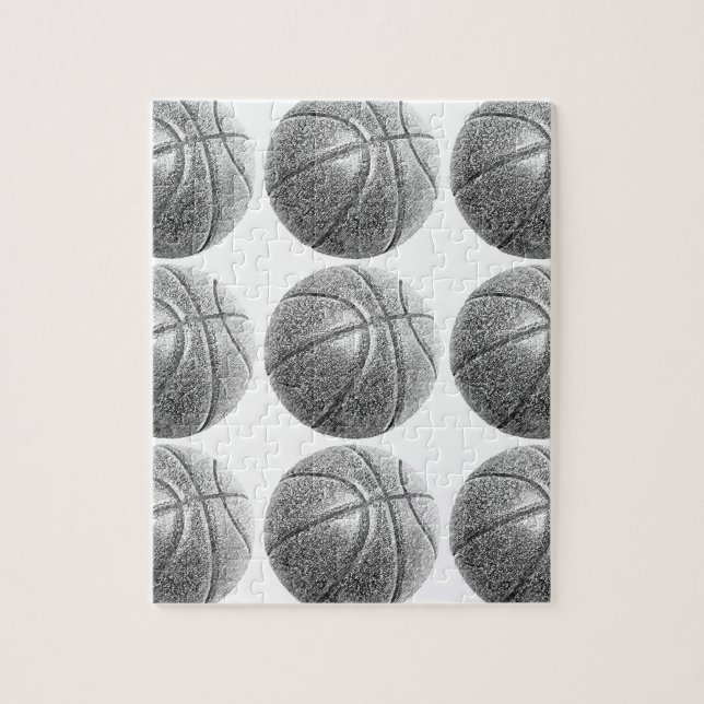 Bleistift-Effekt Basketball Puzzle (Vertikal)