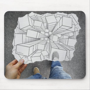 Bleistift gegen Kamera - Schwindel Mousepad