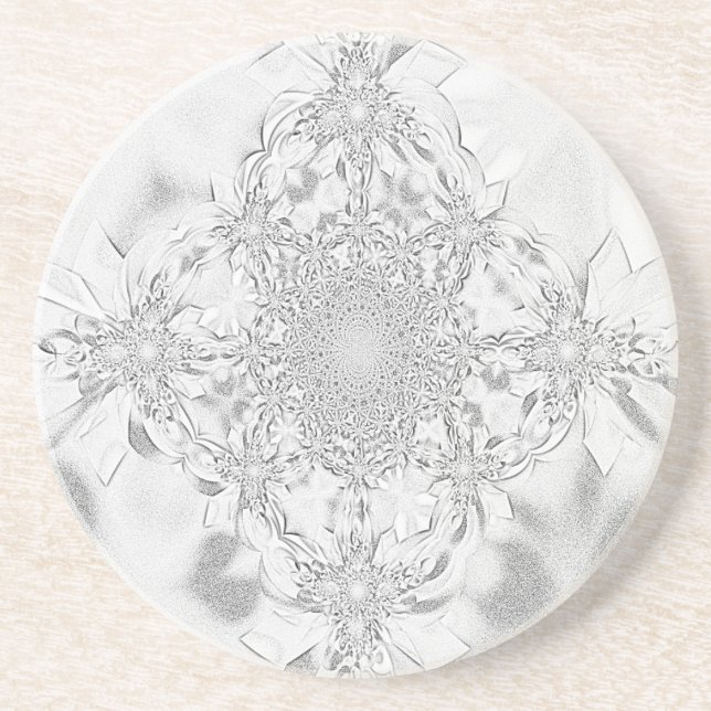 Bleistift-Grau Getränkeuntersetzer (Vorne)