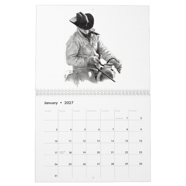 BLEISTIFT-KUNST, ZEICHNUNGEN: KALENDER: Joyce Kalender (Jan 2027)