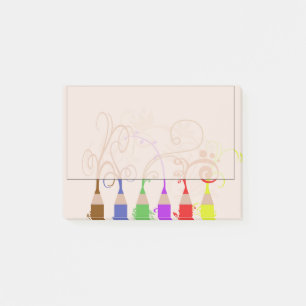 Bleistift Post-it Klebezettel