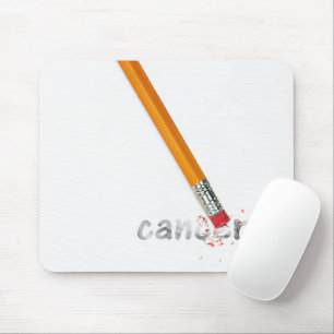 Bleistift-Radiergummi mit Krebstext Mousepad