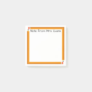 Bleistift-Rahmen Post-it Klebezettel