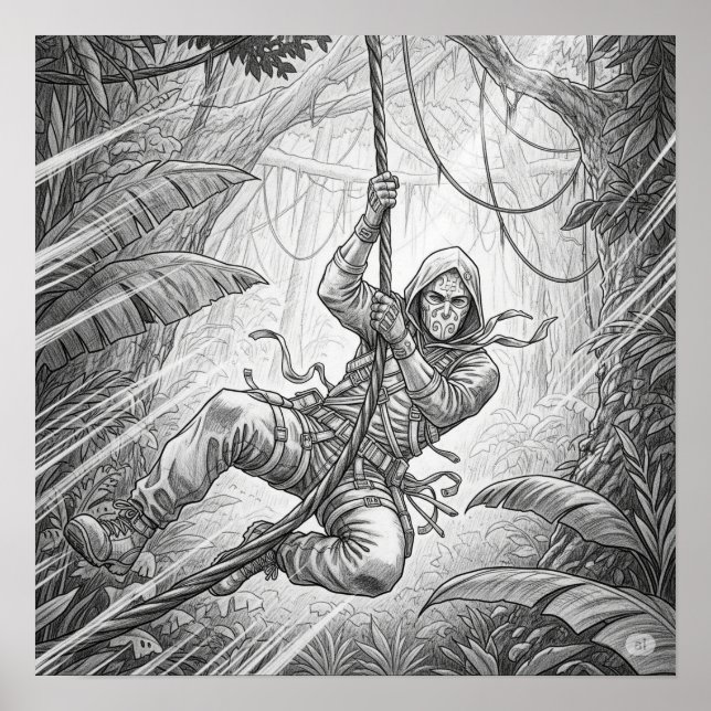 Bleistift-Sketch-Adventure Poster (Vorne)