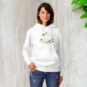 Bleistift und Papier Womens Hoodie