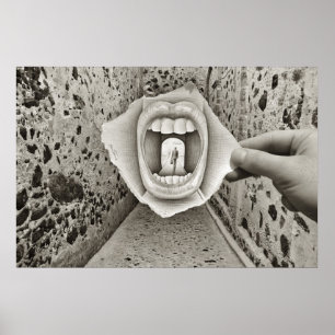 Bleistift Vs Kamera - Mund Poster