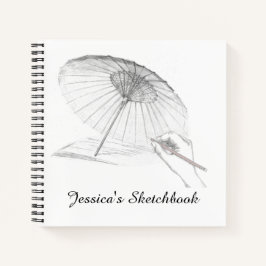 Bleistift Zeichnend Personalisiertes Sketchbuch Notizbuch