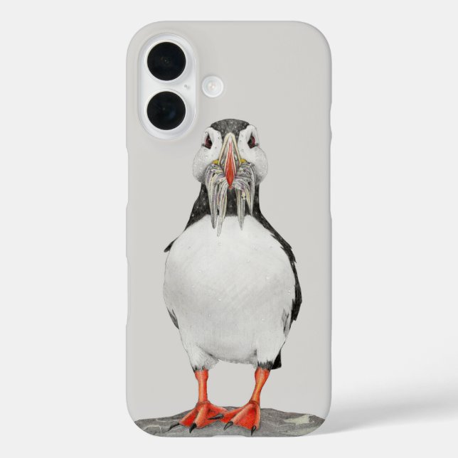 Bleistiftpuffin Case-Mate iPhone Hülle (Rückseite)