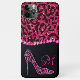 Blende Sparkle Diamond Glitzer Leopard Rosa Case-Mate iPhone Hülle