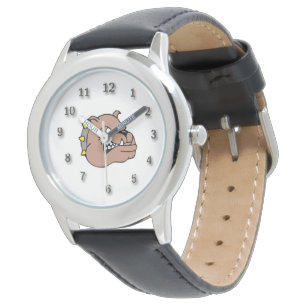 Blende Stahlschau/Bulldogge Armbanduhr