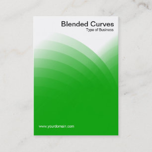 Blended Curves - grün Visitenkarte