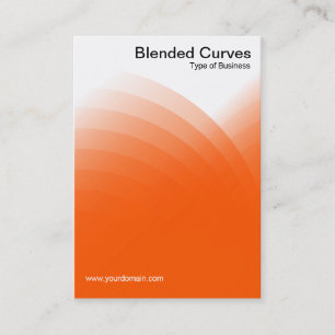Blended Curves - Orange Visitenkarte
