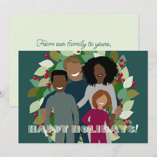 Blended Family Holiday Berries Wreath