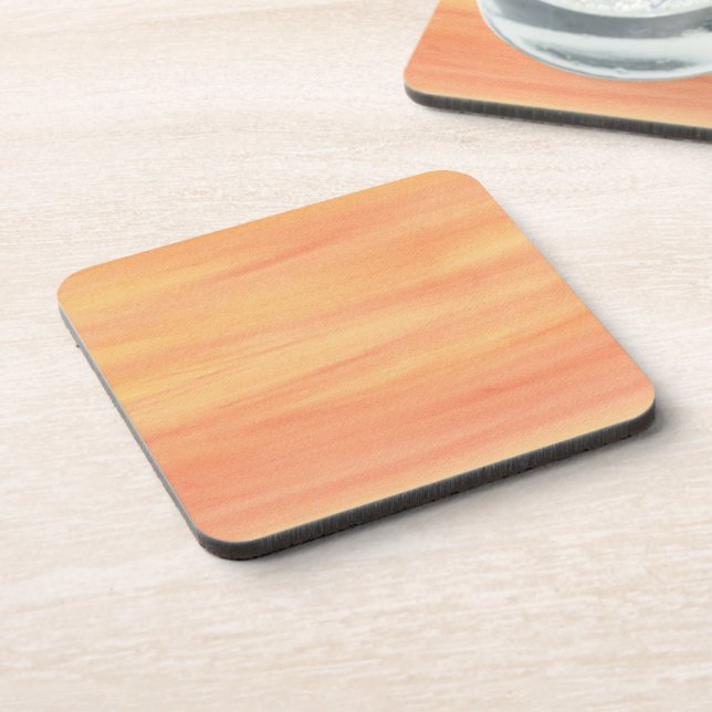 Blended Pastel Yellow Orange Blends Drink Coasters Untersetzer (Linke Seite)