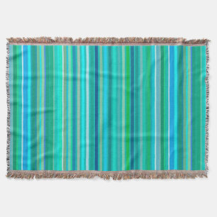 Blended Stripes, Ocean Blue und Türkis Decke