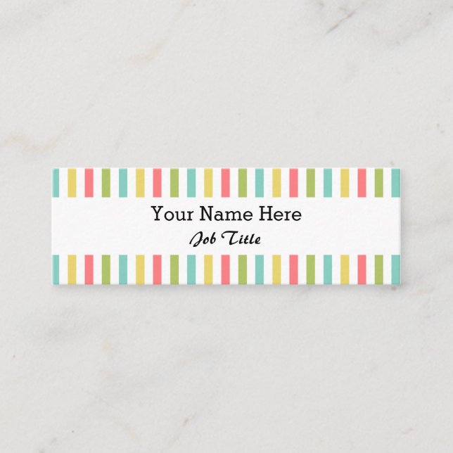 Blenden Sie klassisches weißes dünnes des Mini Visitenkarte (Vorderseite)