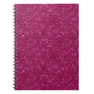 Blendende Schickheit Heißrosa Glitter Notizblock