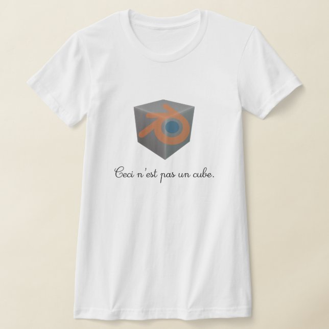 Blender 3D Würfel T-Shirt (Ablage )