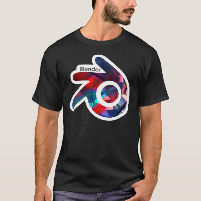 Blender Logo (with white outline) Essential T-Shir T-Shirt (Vorderseite)