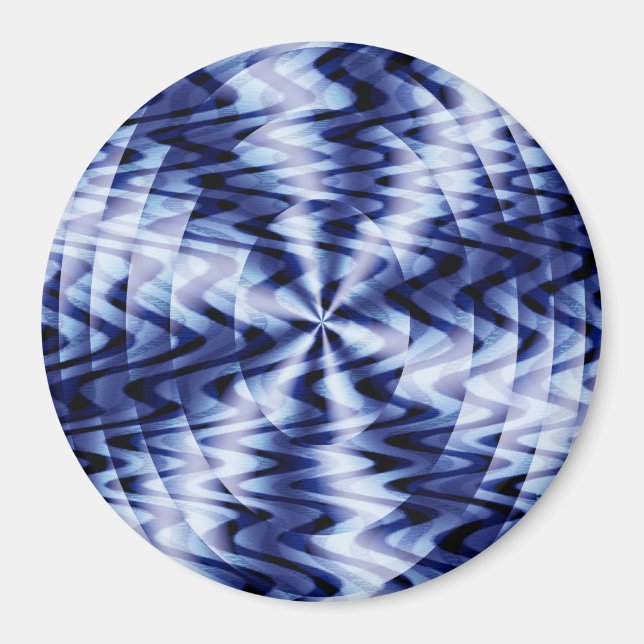 Blendet in blauen Wellen... Magnet (Vorne)