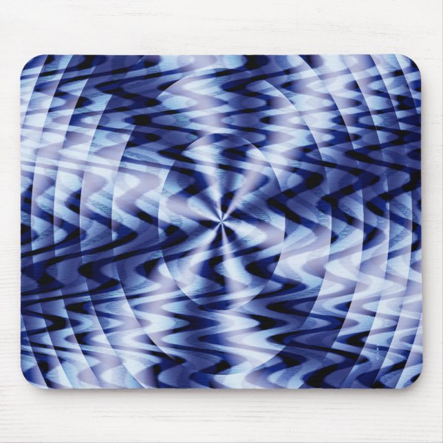 Blendet in blauen Wellen... Mousepad (Vorne)