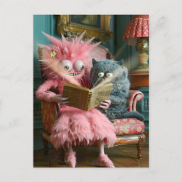 blending female features with monstrous traits postkarte