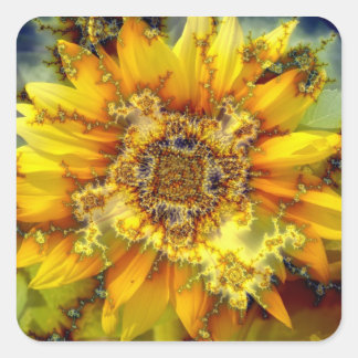 Blendsonne Quadratischer Aufkleber