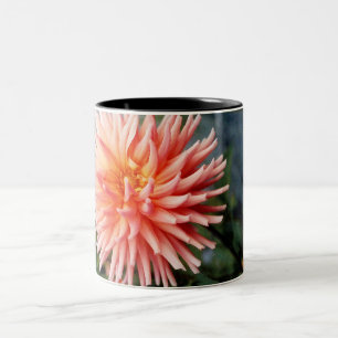 Blendungs-Dahlie-Blume Zweifarbige Tasse